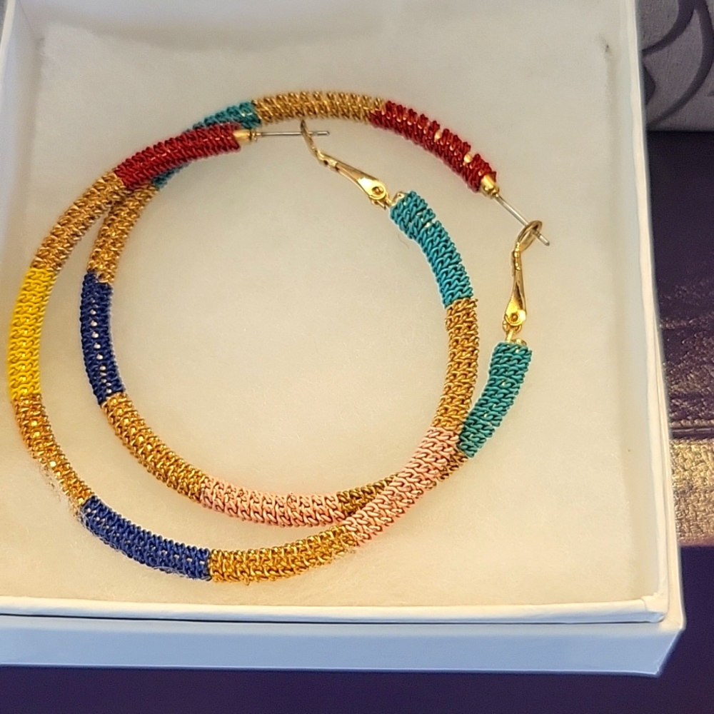 Fun hoop earrings